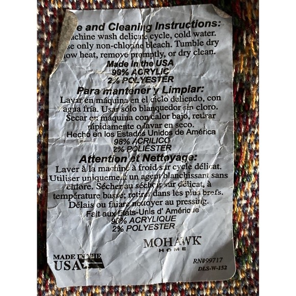 Throw Blanket Hanging Wall Tapestry Department of the US Army Collectible USED - Picture 2 of 2